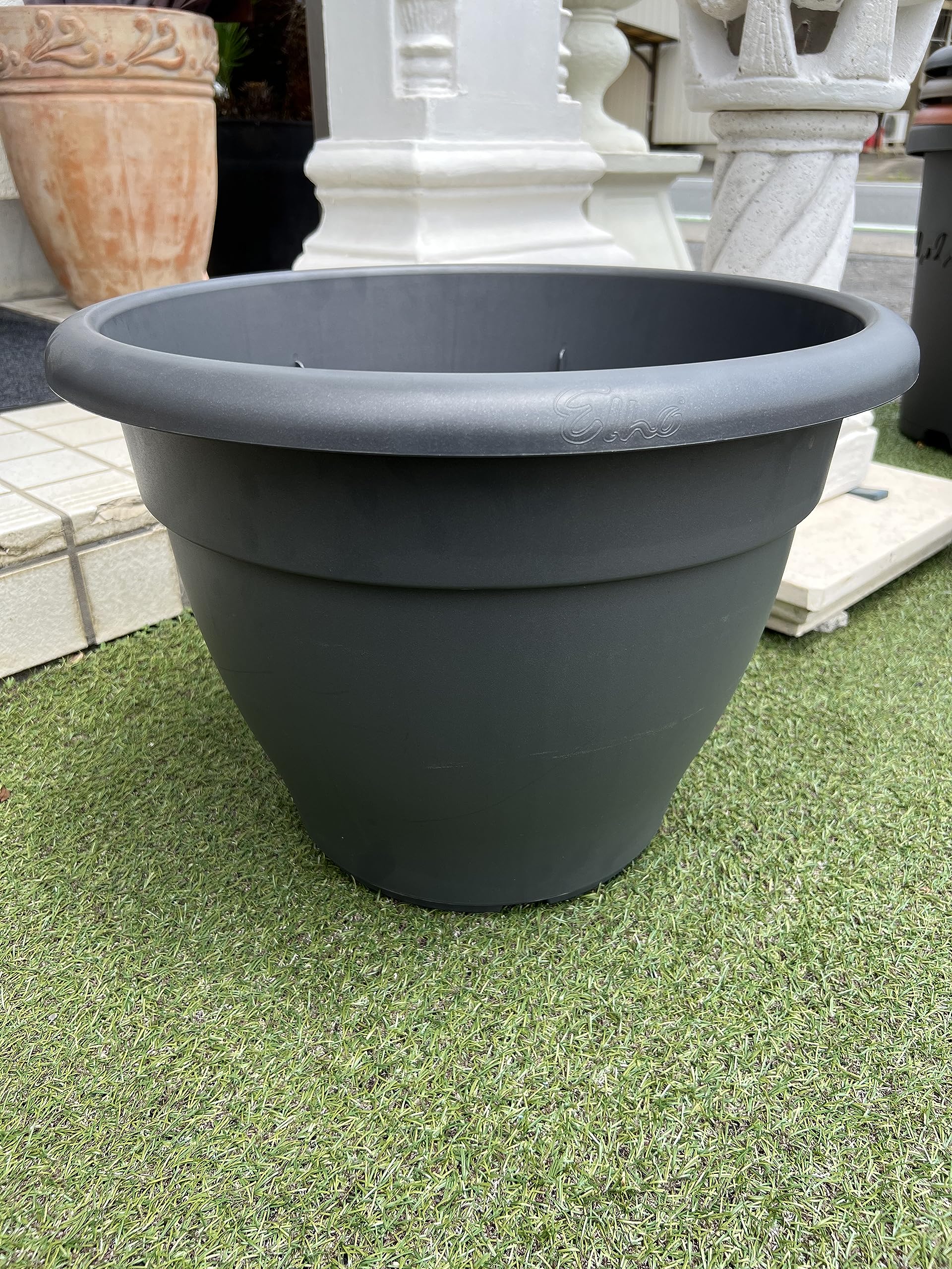 Amazon.co.jp: オランダ製デザインプランター トリノ-E 直径60cm 高さ