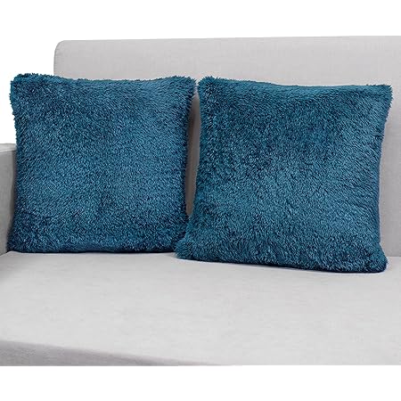 turquoise fluffy pillows