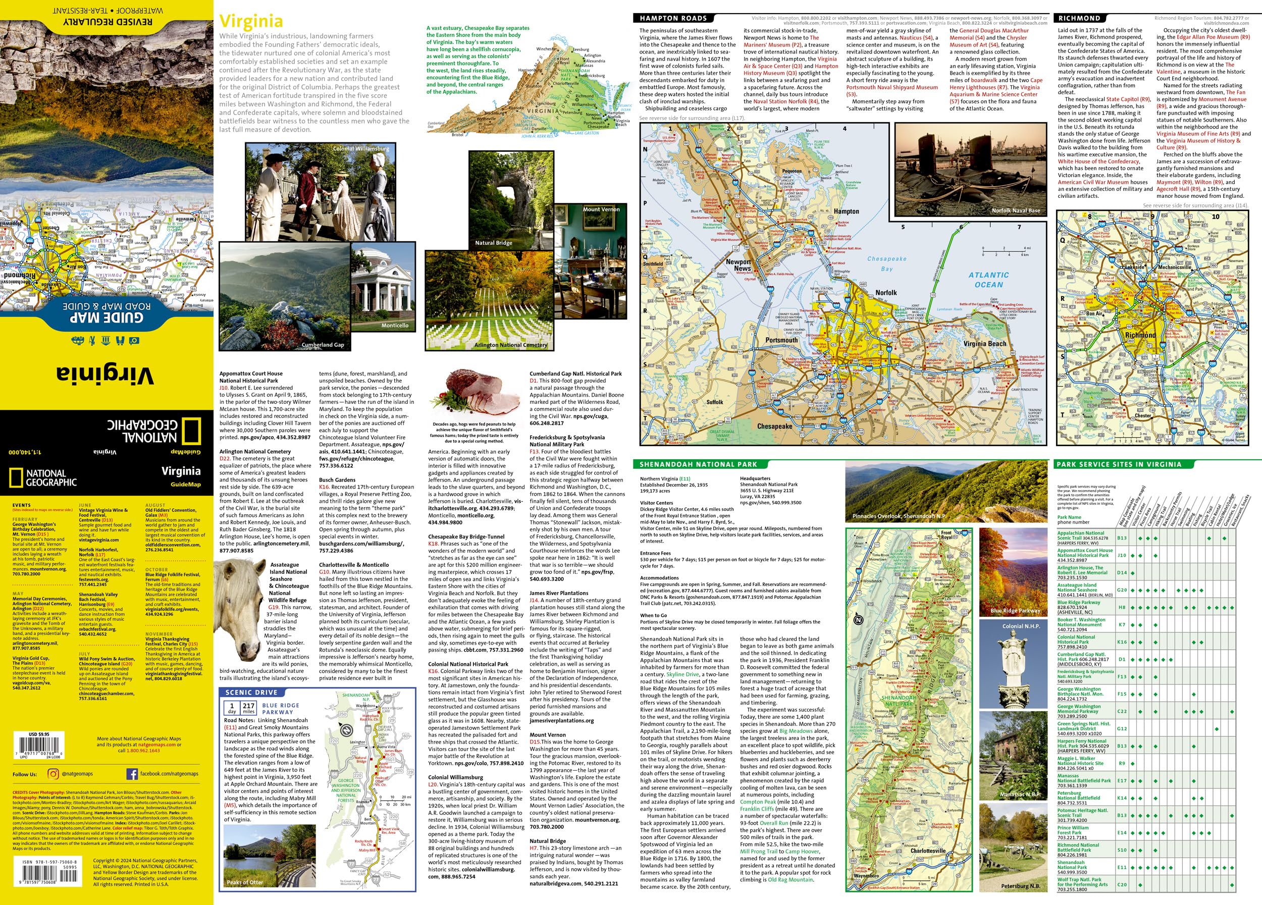 Virginia Map (National Geographic Guide Map) - Image 4
