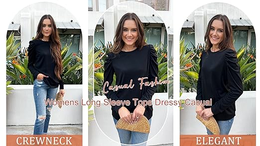 Amazon.com: XIEERDUO Sweatshirts For Women Loose Fit Crew