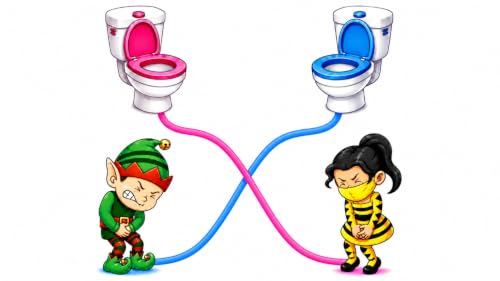 Miniatura 13 de Toilet Rush Race Master Draw Puzzle: Draw Line To Go Home Pee Challenge Fun Brain Game