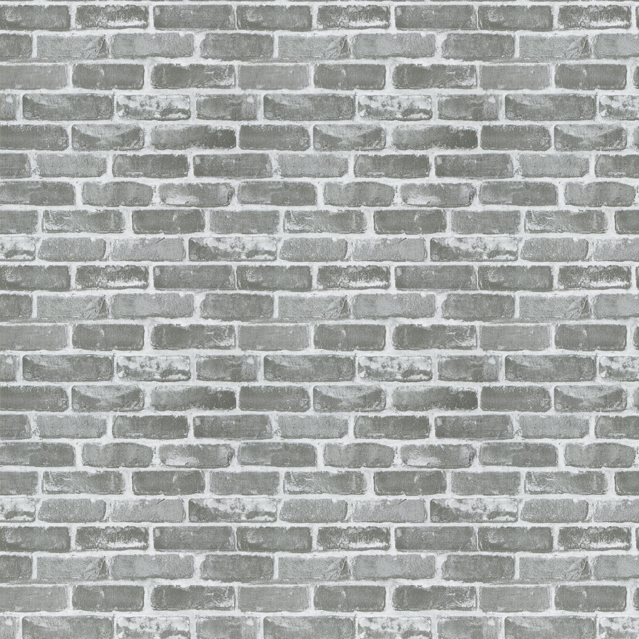 Timeet 17.7"×197" 3D Gray Brick Wallpaper Peel and Stick Wallpaper Self Adhesive Contact Paper Faux Brick Textured Wallpaper for Room Wall Decor Vinyl Film Roll