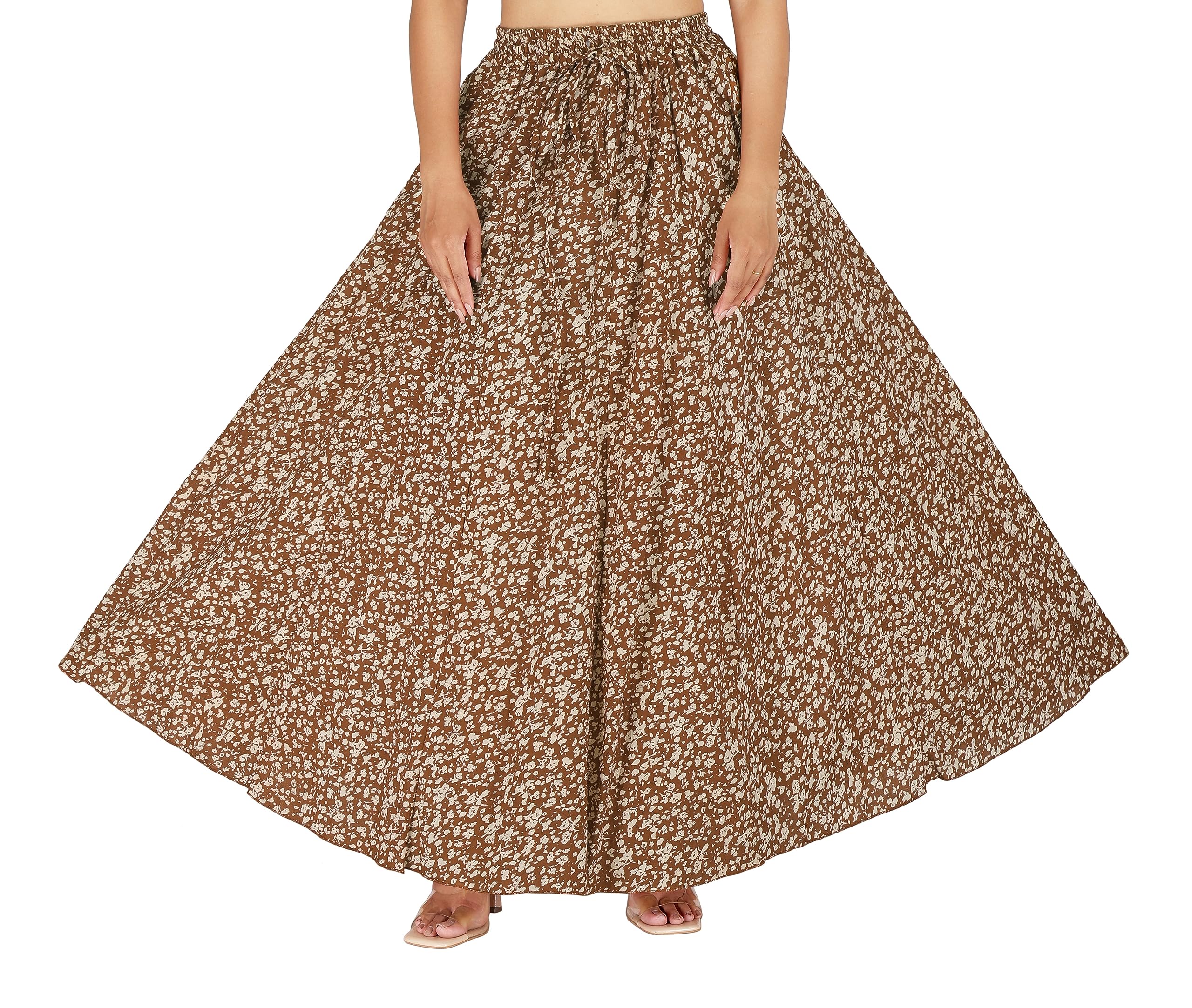 Sttoffa Cotton Printed Women Wear Maxi Long Skirt 40" inch Full Length