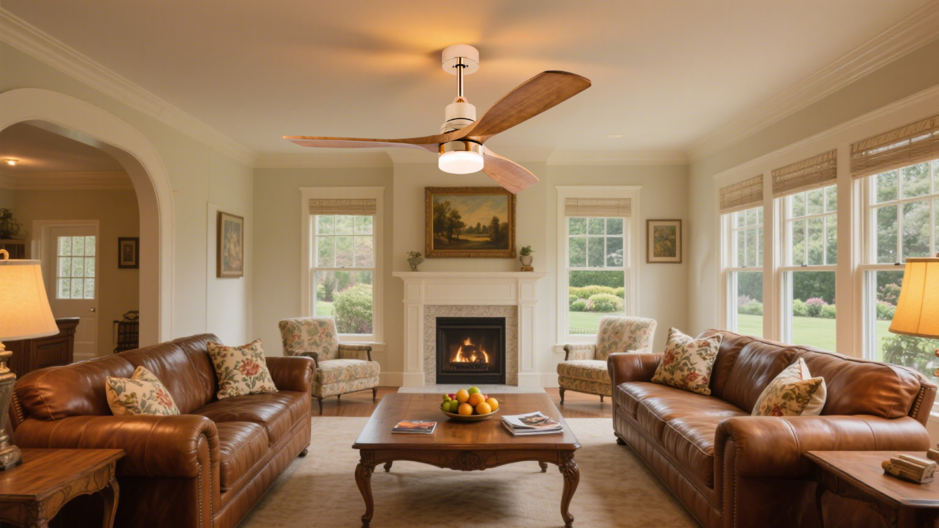 LUE♡ Amazon.com: Modern Indoor Ceiling Fan with Light Remote