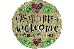 Carson Home Accents Beadworks Grandchildren Welcome Garden Stone, Resin