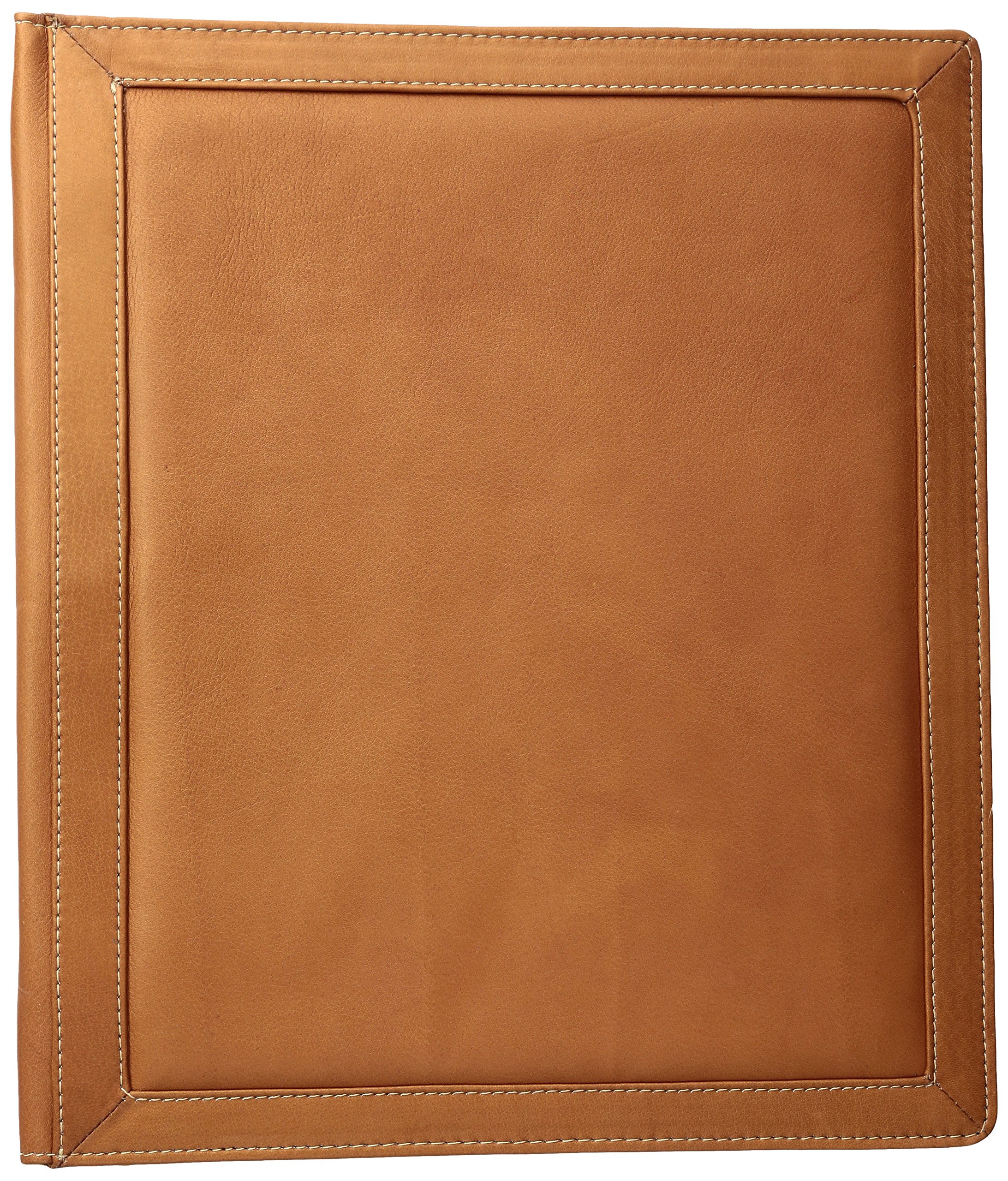 Piel Leather Three-Ring Binder Sa, Saddle, One Size