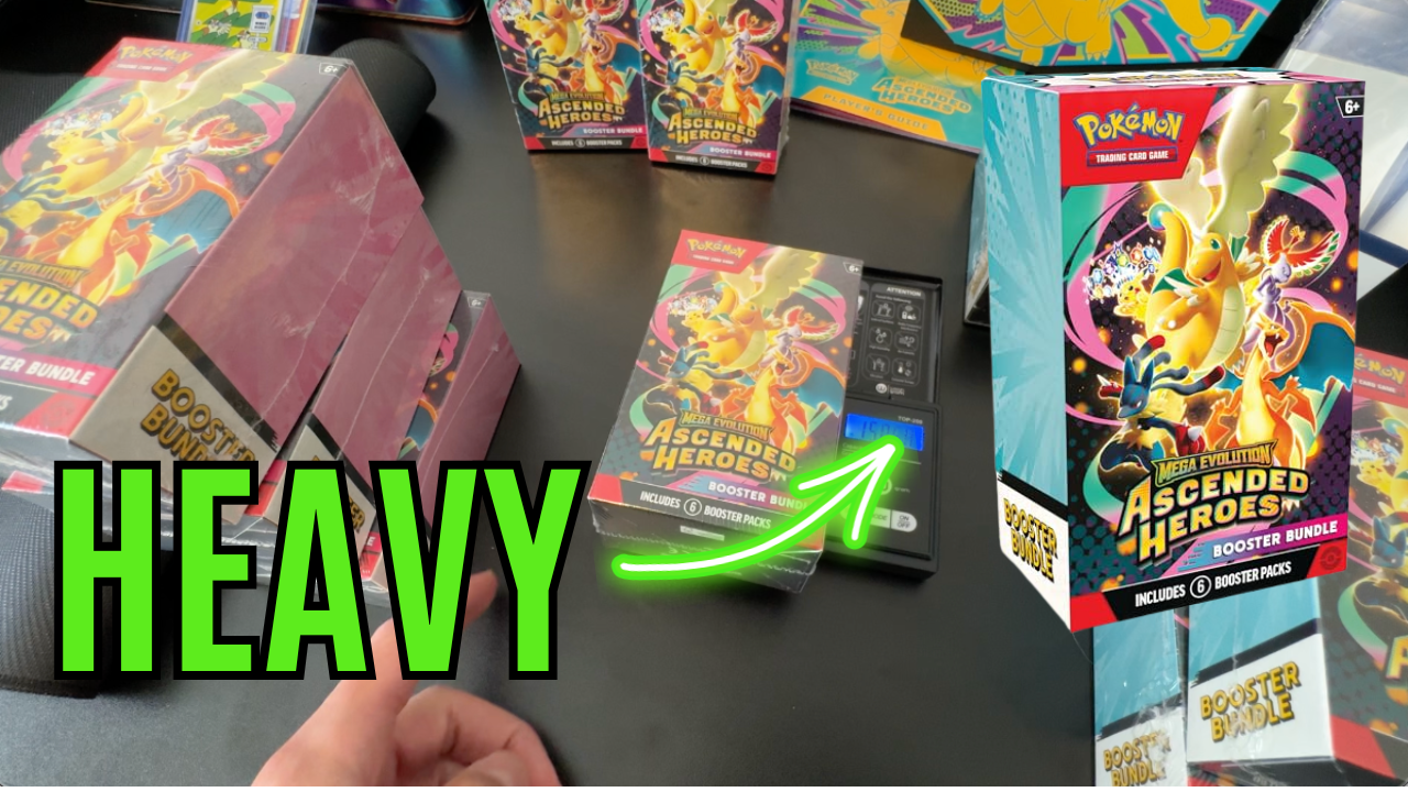 Watch Weighing Ascended Heroes Booster Bundles & Ripping Heavy Box on Amazon Live