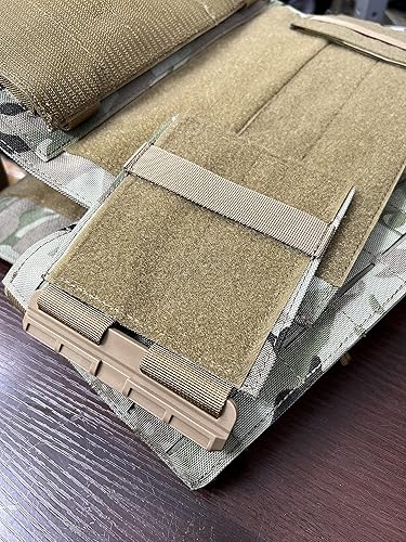 Miniatura 7 de Crusader 2.0 Tactical Molle - Chaleco táctico con hebillas de liberación rápida con bolsas laterales y bolsa triple para mag