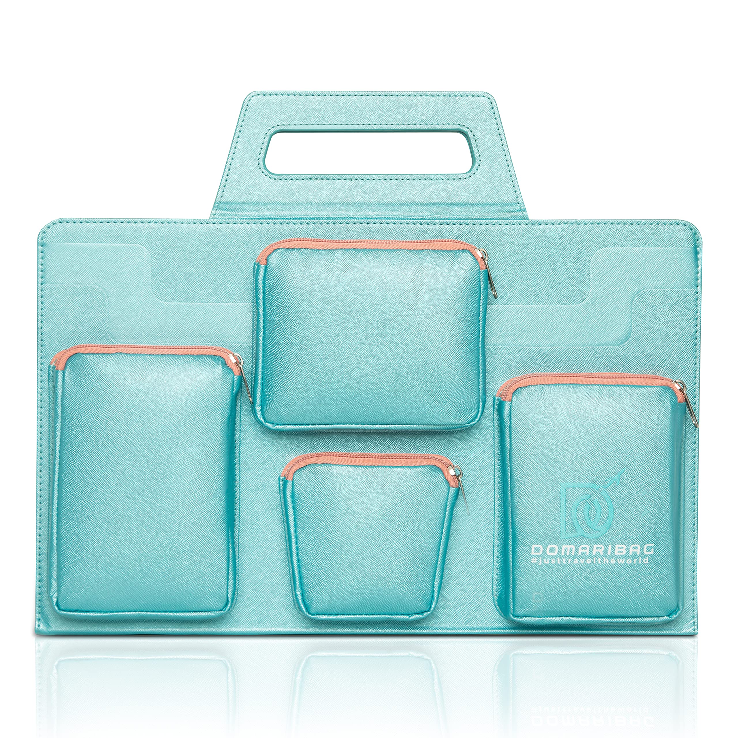 Vegan Leather Laptop Travel Bag for Men and Women 14 to 15.6 IN Notebook Sleeve with Heavy Duty Zippers