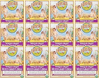 Earth's Best Organic Baby Food, Organic Whole Grain Multi-Grain Baby Cereal, Non-GMO, Easily Digestible and Iron Fortified Baby Food, 8 oz Box (Pack of 12)