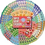 HORIECHALY Smelly Stickers for Kids, Scratch and Sniff Stickers with Fun Positive Designs & Long-Lasting Scents, 68 Sheets 17 Scents 1000+, Classroom Rewards and Gift Set
