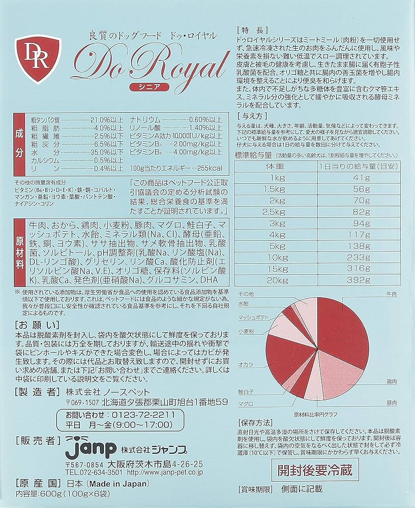 Do  シニア犬用ドッグフード 600g×6箱 ドゥロイヤル ドゥロイヤルシニア（ドゥロイヤル）│ペットフードや