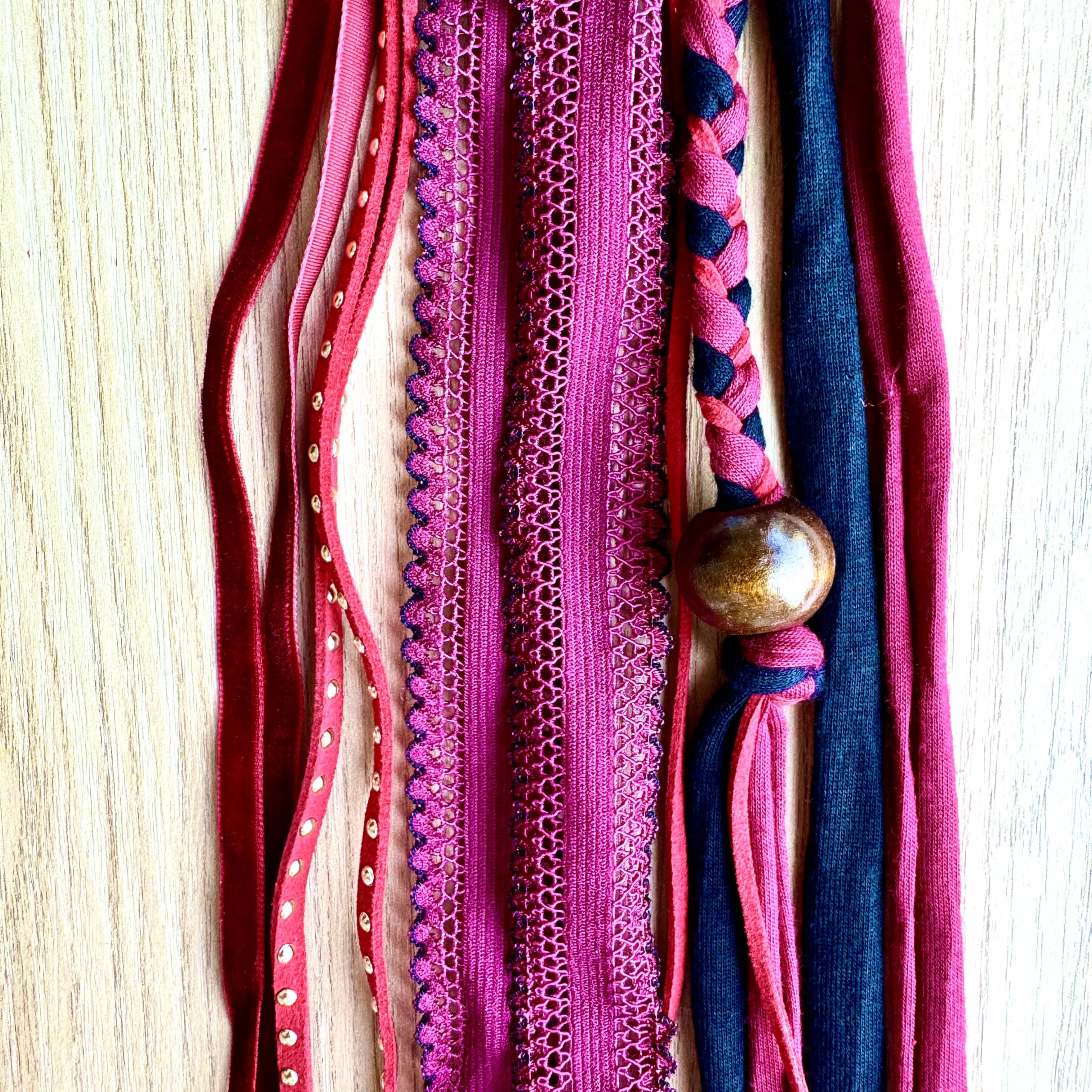 Netsuki Buddha Ponytail Holder Barrette Wooden Unique Deliska Rounded Bubble Ponytail Barrette – Neighbour main image 4