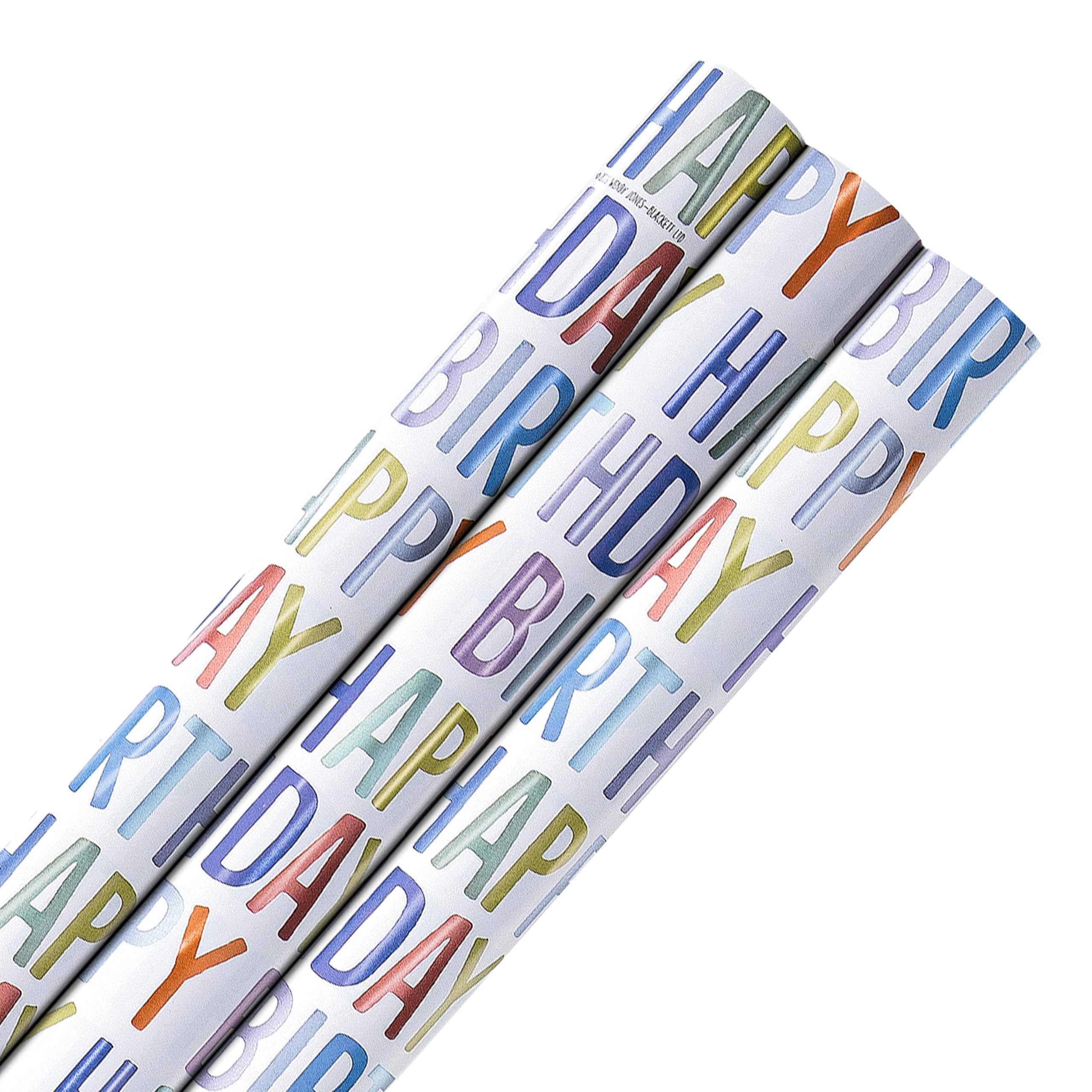 Hallmark Wendy Jones Blackett Design 'Happy Birthday' Wrapping Paper