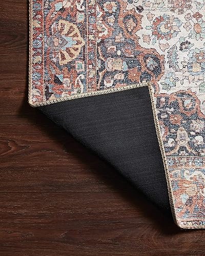 Miniatura 5 de Loloi II colección Wynter WYN-01 - Alfombra de pasillo tradicional de 2 pies 6 pulgadas x 12 pies 0 pulgadas, color rojo y multicolor