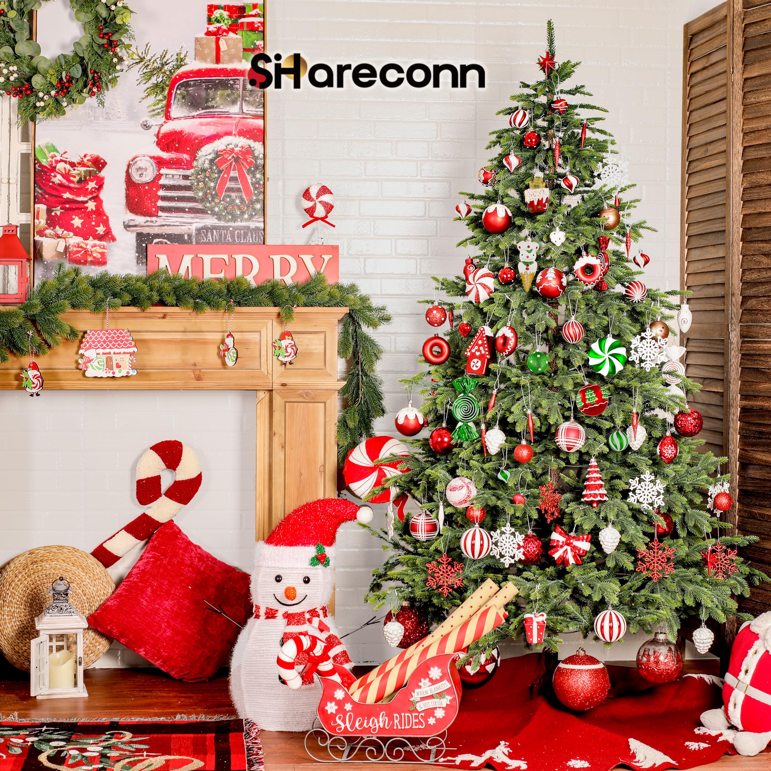 30 stuks kerstballen rode en groene onbreekbare kerstballen voor kerstboom ornamenten kerstversiering kerstkrans slingers decor