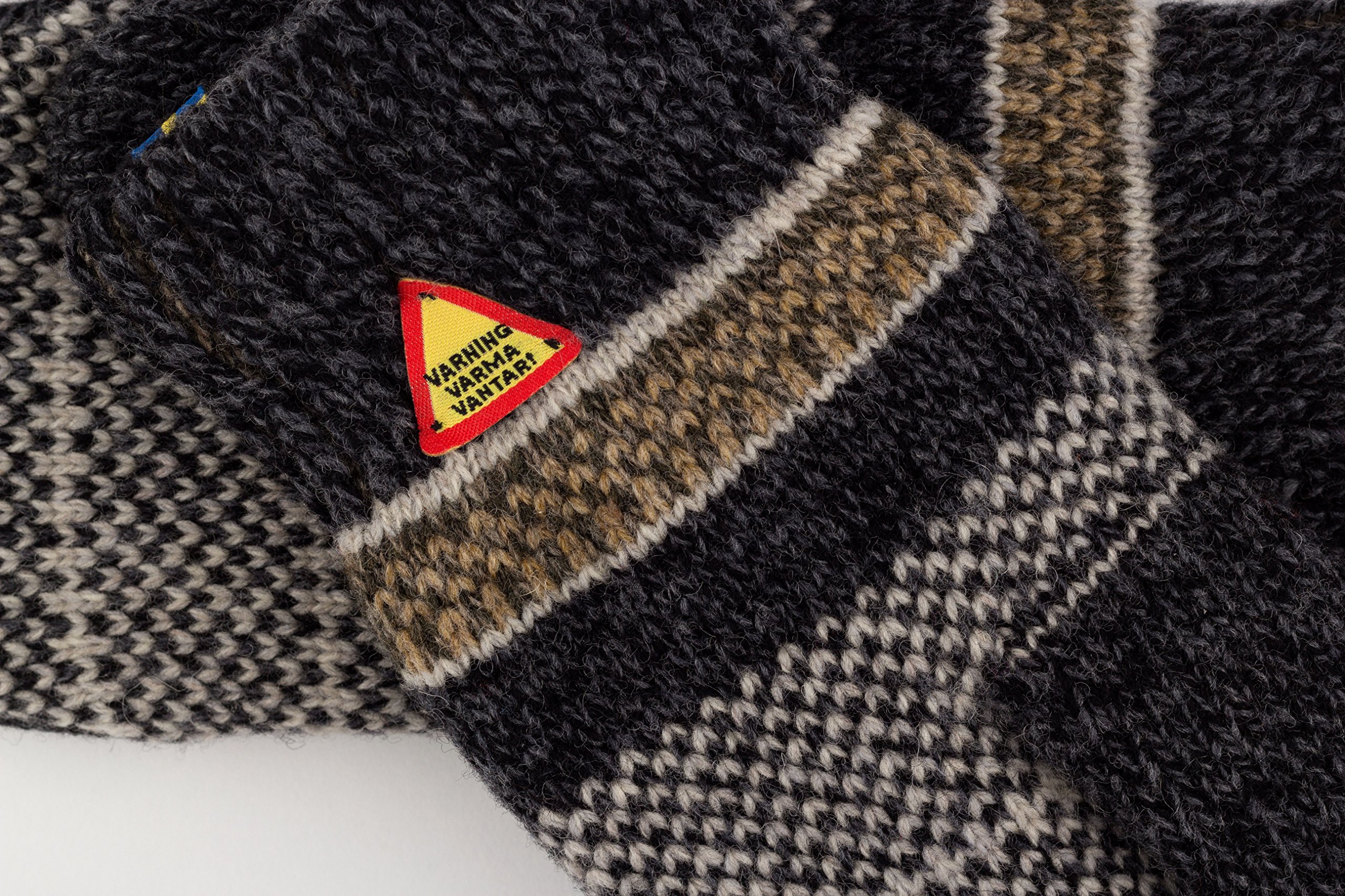 ÖJBRO VANTFABRIK guanti in maglia lana merino Ekshärad Sot L (10-11) grigio guanto fuderato caldi morbidi Svezia