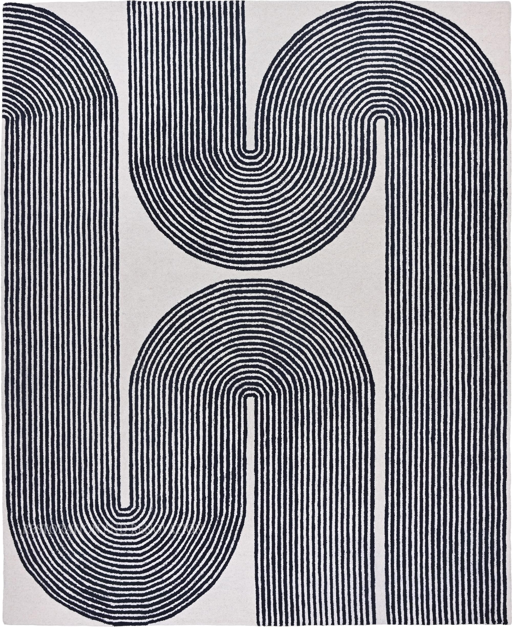 RUGORIA Geometric Ink Rug