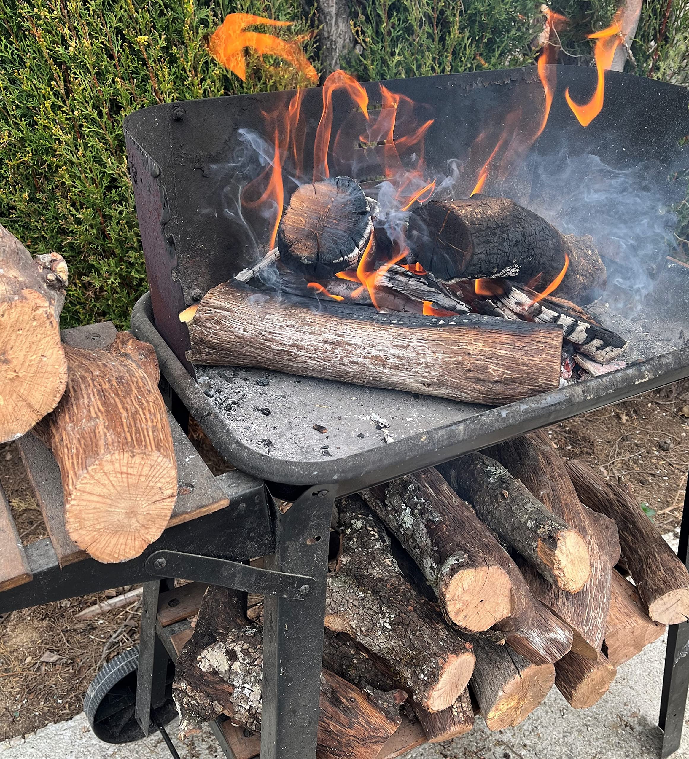 Leña Seca de Encina. Ideal para barbacoas o chimeneas. OAK BARBECUE (20 kg.)