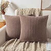 Vista 622 de UGASA - Juego de 2 fundas de almohada de terciopelo a rayas, funda decorativa para cojín con cremallera oculta para el hogar, sofá, dormitorio