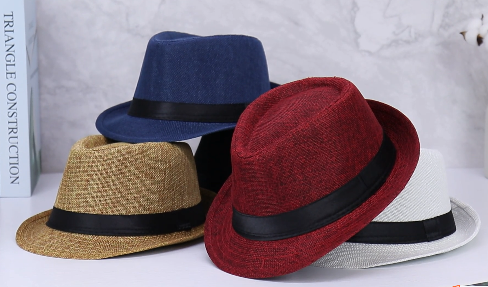 Ultrafun 5 Pack Sombrero Fedora Clásico Verano miniatura 7