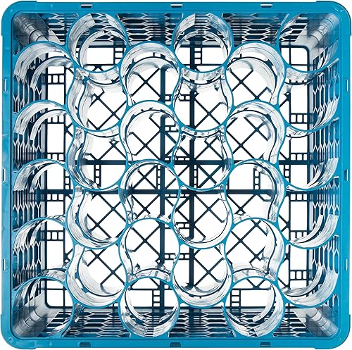 Miniatura 2 de Carlisle FoodService Products RW30-214 OptiClean NeWave Estante de vidrio de polipropileno con 30 compartimentos con 3 extensores, 19-34 pulgadas de