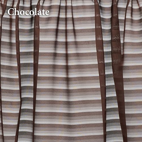 Miniatura 2 de H.c. International, Inc. Nimbus Stripe Swag - Cenefa (60 x 38 pulgadas)