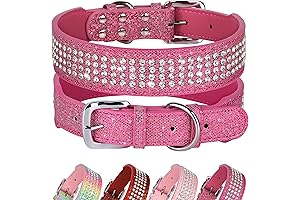 Didog Bling Rhinestone Dog Colllar for Large Breed