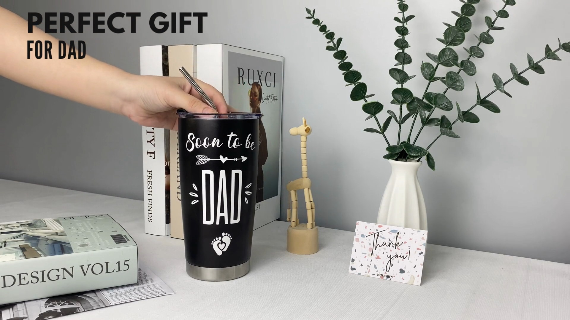 Amazon.com: Dad to Be Stainless Steel Tumbler 20oz - First Fathers