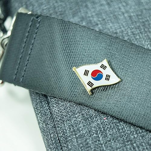Miniatura 9 de A-ONE -Parche de aguja de Corea del Sur+Pin de emblema de Corea del Sur, parche de emblema nacional termoadhesivo coreano insignia de la bandera del