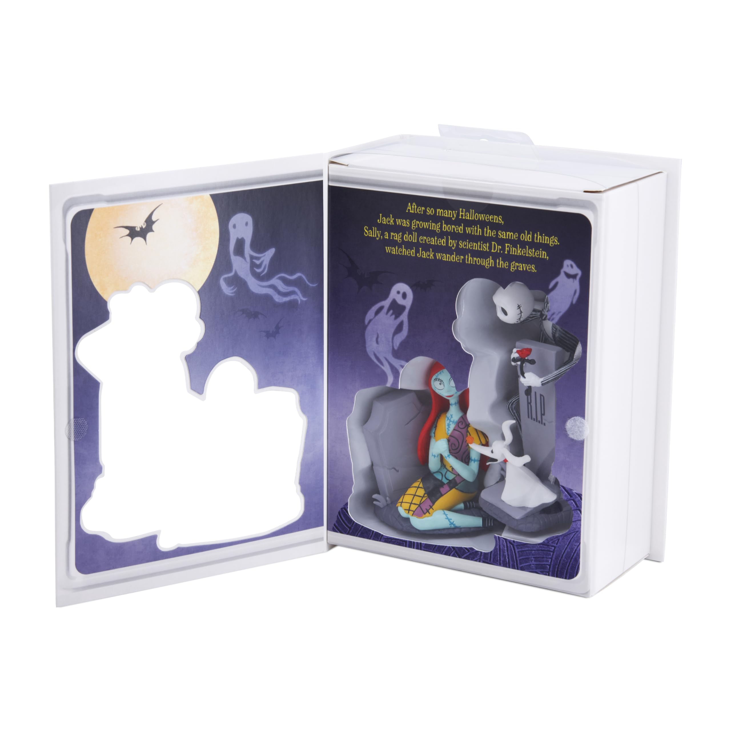 Hallmark Storied Moments, ornamento natalizio da appendere con Jack Skellington e Sally, Disney The Nightmare Before Christmas, decorazione per albero di Natale