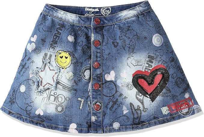 Desigual Aiguafreda Gonna, Blu (Jeans), 104 cm (Taglia Produttore:  4/3/2016) Bambina : Amazon.it: Abbigliamento
