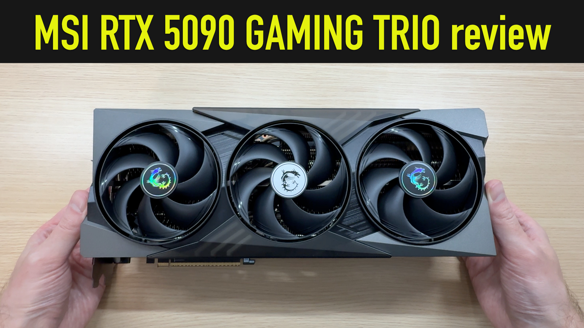 Watch MSI RTX 5090 GAMING TRIO OC review on Amazon Live