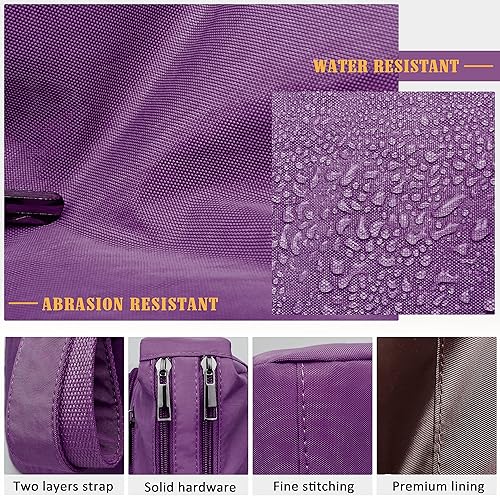 Miniatura 5 de VOLGANIK ROCK - Bolso RFID para mujeres, de tela, nailon, con múltiples bolsillos, para viaje