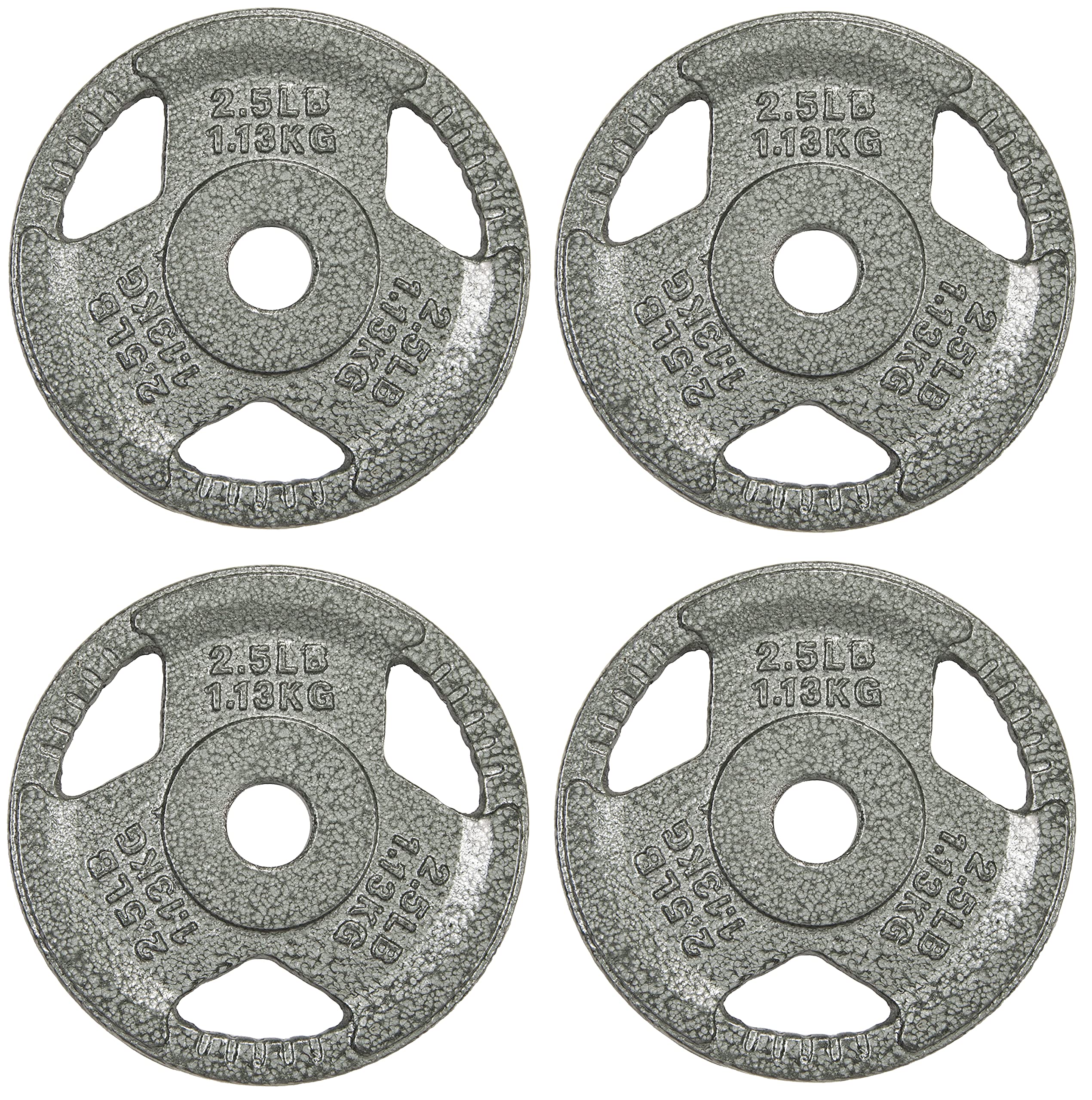 Cast Iron Plate Weight Plate for Strength Training and Weightlifting, Olympic or Standard, Multiple Sizes