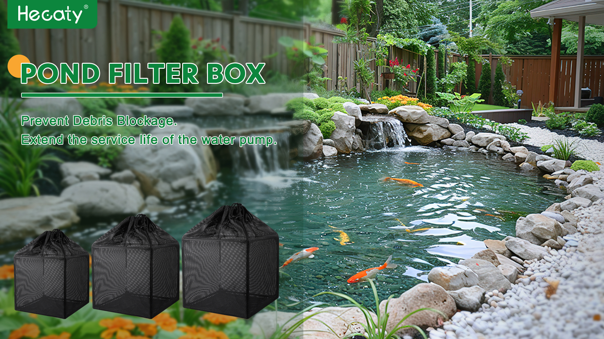 Hecaty Pump Barrier Bag, Pond Filter Bag