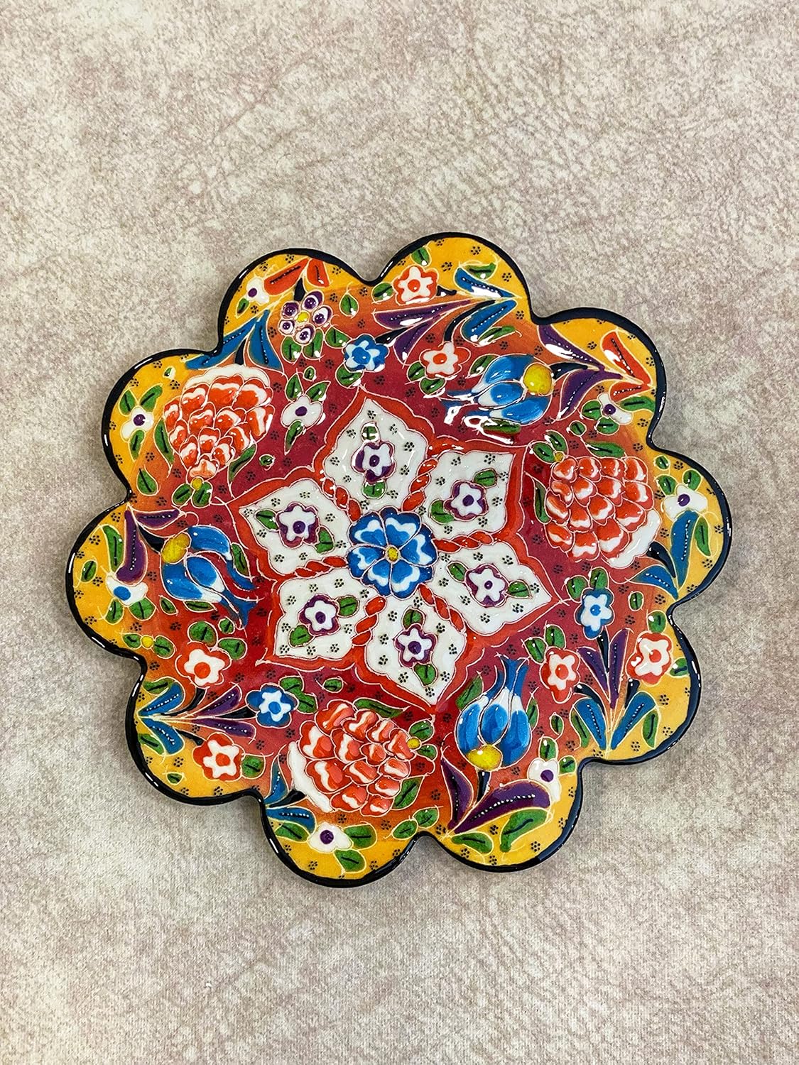 7'' Decorative Turkish Ceramic Trivet
