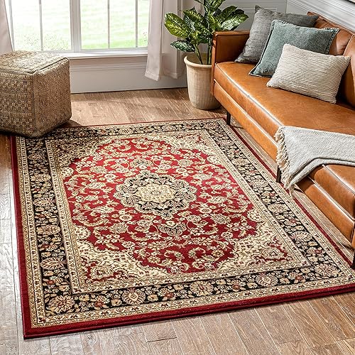 Well Woven - Alfombra tradicional Barclay Medallion Kashan Polipropileno