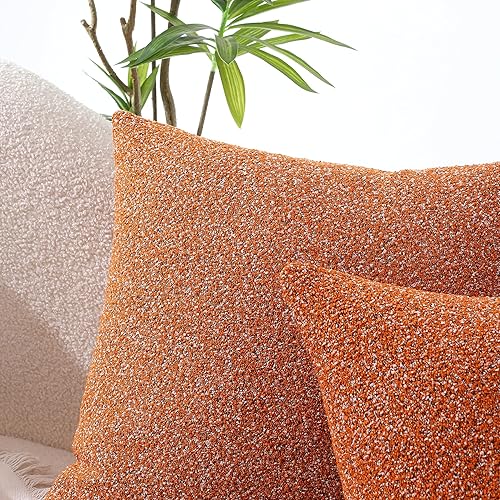 Miniatura 5 de WOKANI Juego de 2 fundas de almohada decorativas con textura otoñal de 18 x 18 pulgadas, decoración del hogar, para sofá, sala de estar, dormitorio,
