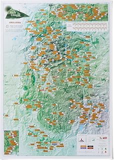 Scratch Off Peak District Rock Climbs - Poster Gift for Rock Climbers - 42 (w) x 59.4 (h) cm