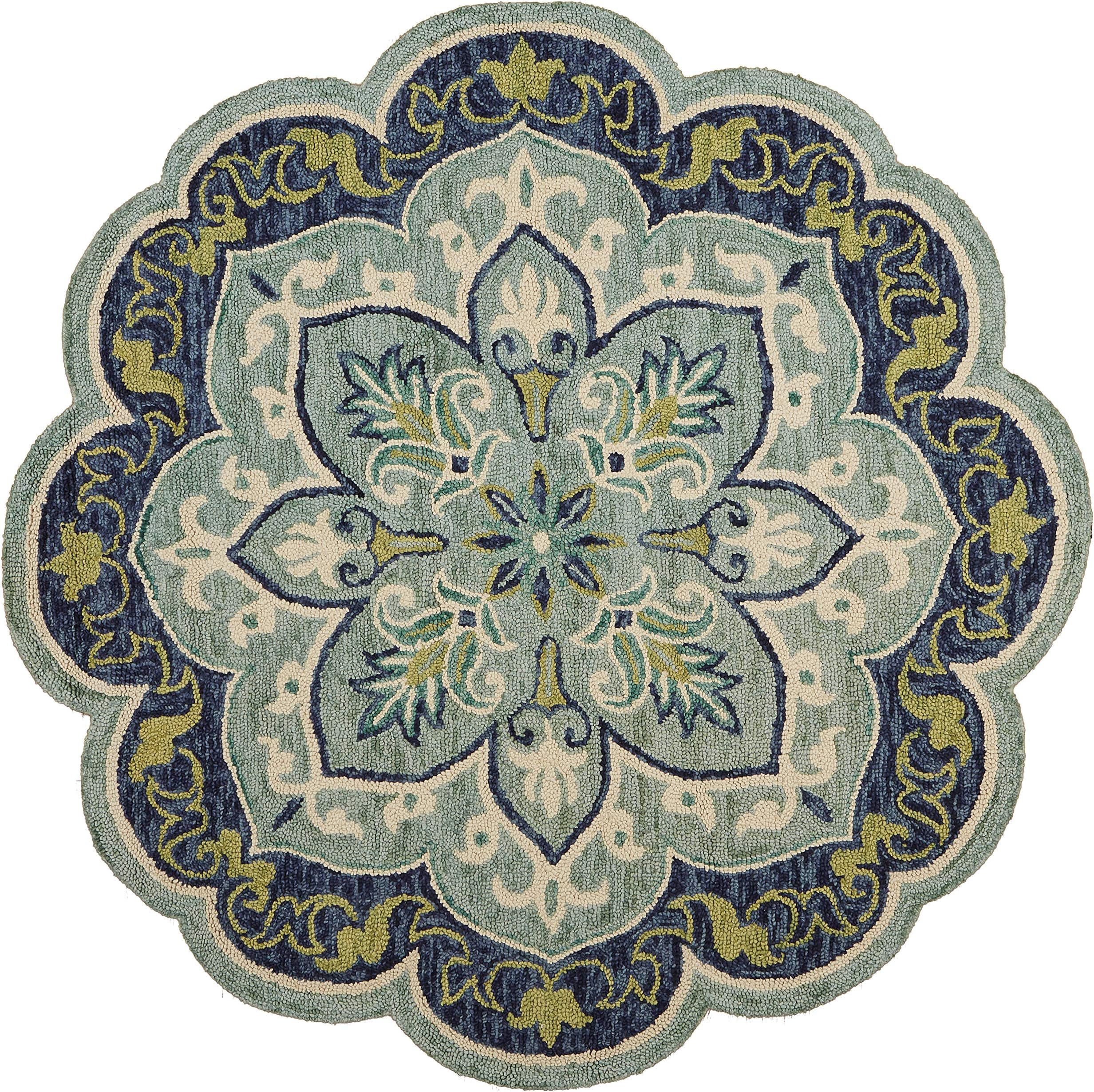 Floret Medallion Area Rug