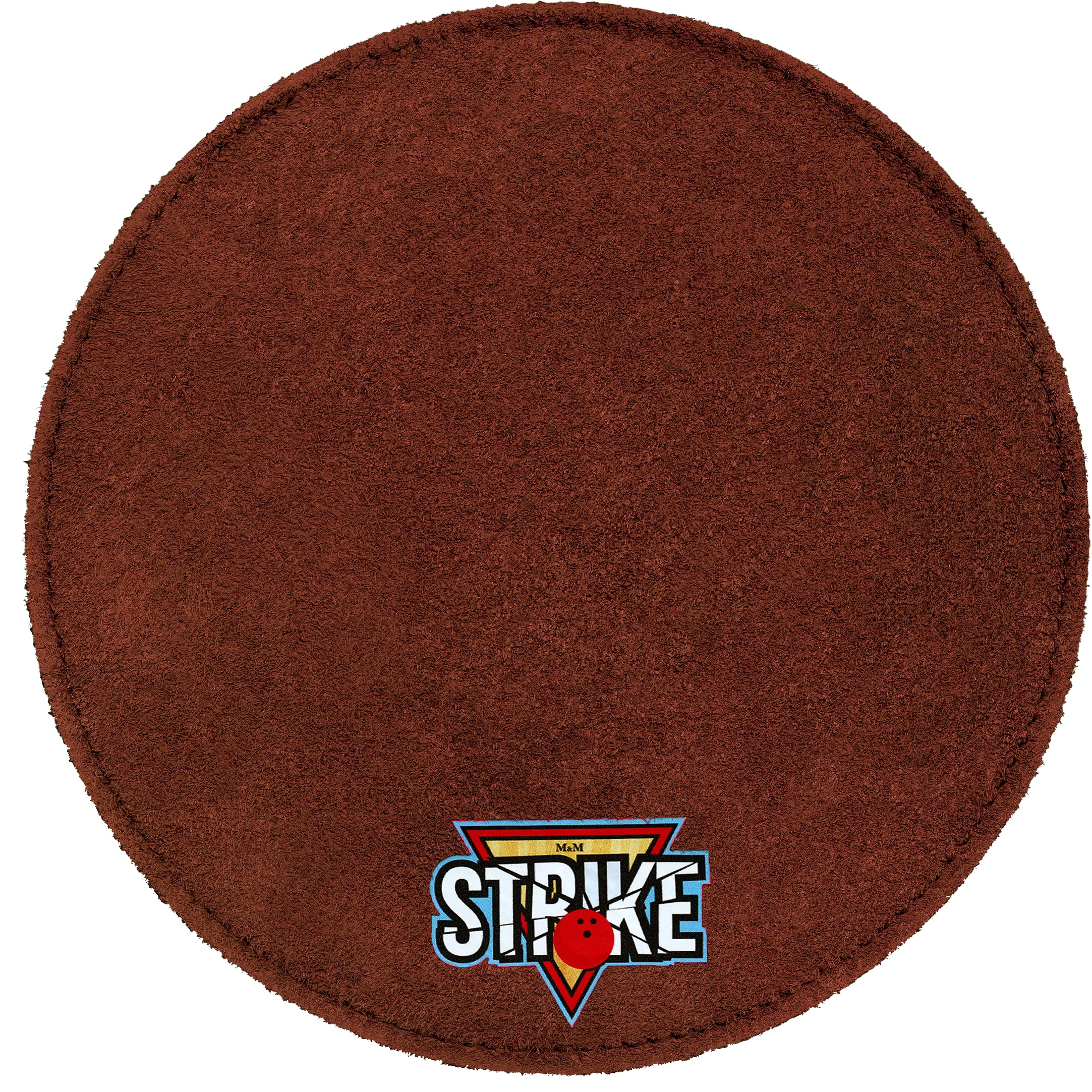 M&M Strike Premium Bowling Shammy Tampon de nettoyage en cuir 2 couches (18 cm) Extra qualité ! Tampon Shammy pour boules de bowling / Tampon de nettoyage pour boules de bowling / serviette de boule