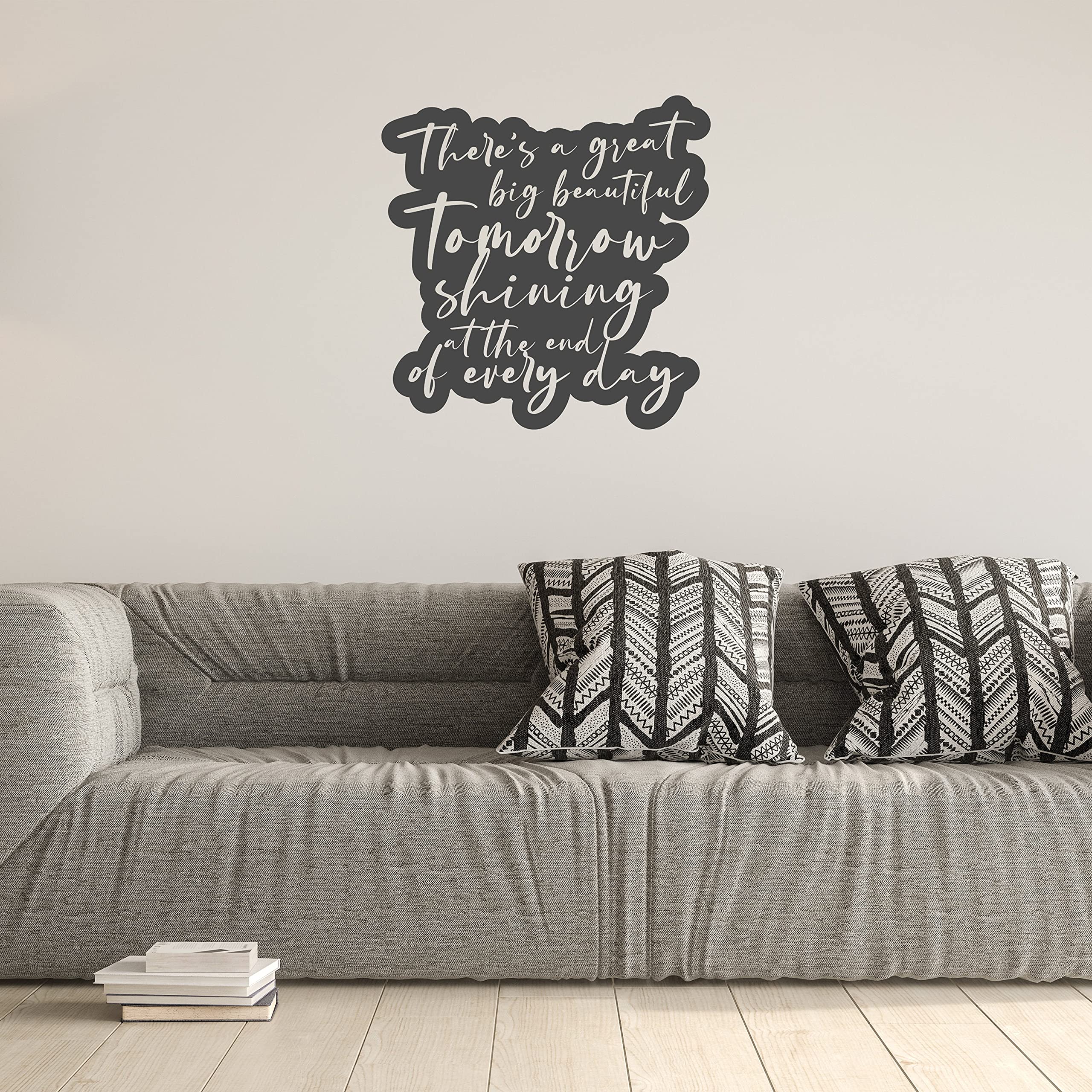 Lockdown Positive Cote Sticker – Inspirador calcomanía de vinilo para decoración de pared para adultos – Motivacional impermeable dormitorio grande inspirador dicho