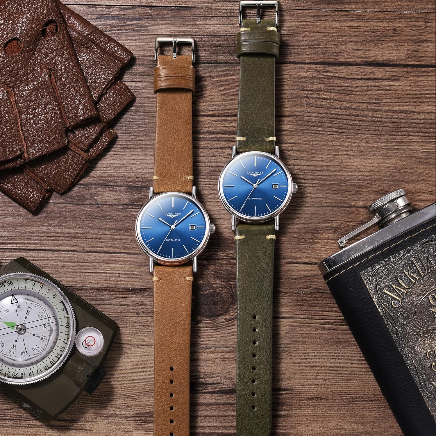 Getalia Italian leather Watch Band Tuscany Natural Vegetable-Tanned Top Grain Genuine Leather, 18mm 19mm 20mm 21mm 22mm 24mm Quick Release Replacement Watch Straps for Men and Women Thick and Soft