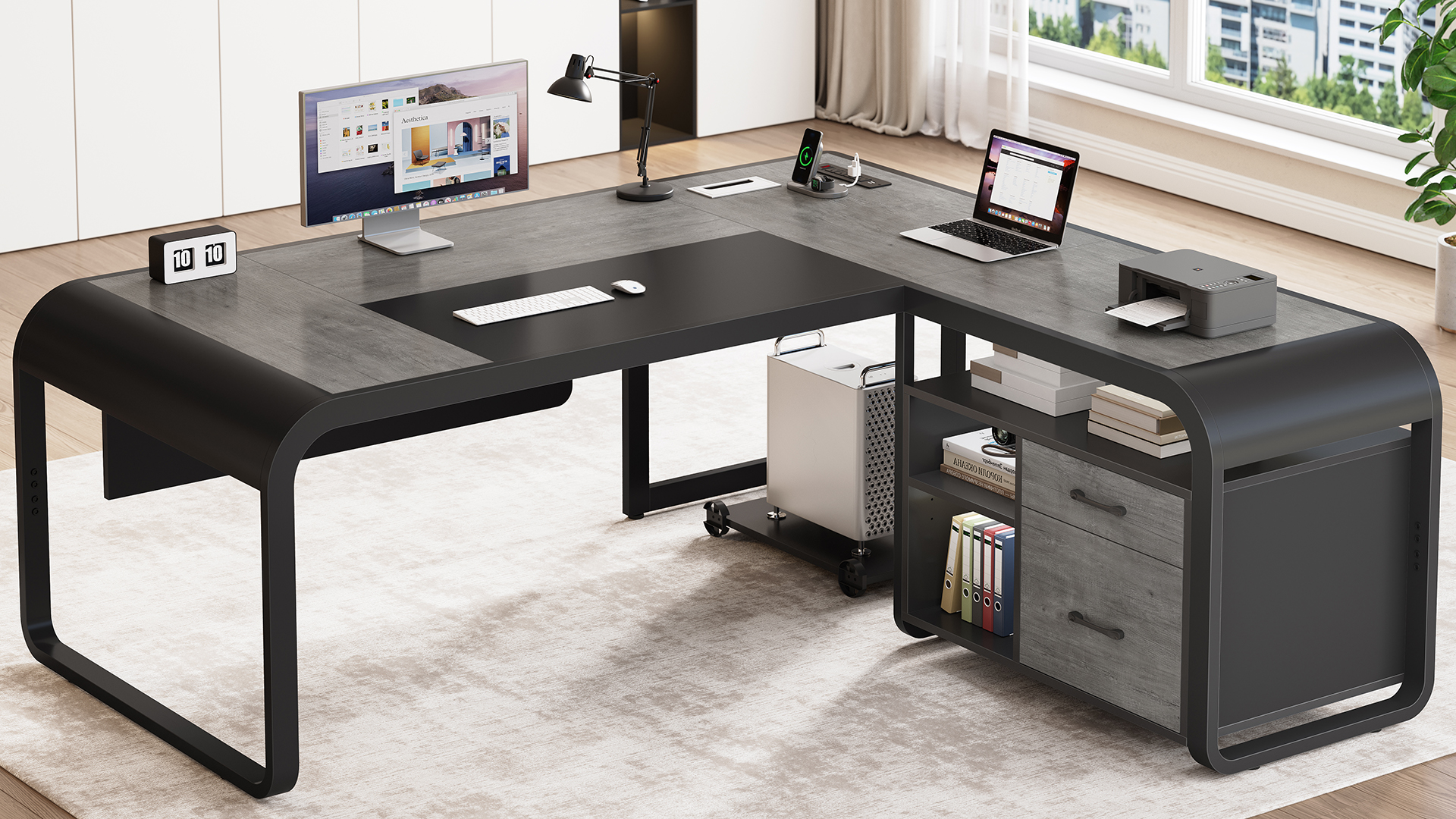 Amazon.com: SEDETA 61 Inch Executive Desk, Large Office Desk with