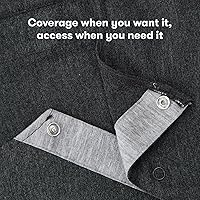 Vista 3 de Bata de parto y lactancia Fácil de poner, sin etiquetas, acceso piel a piel y cobertura completa en la espalda