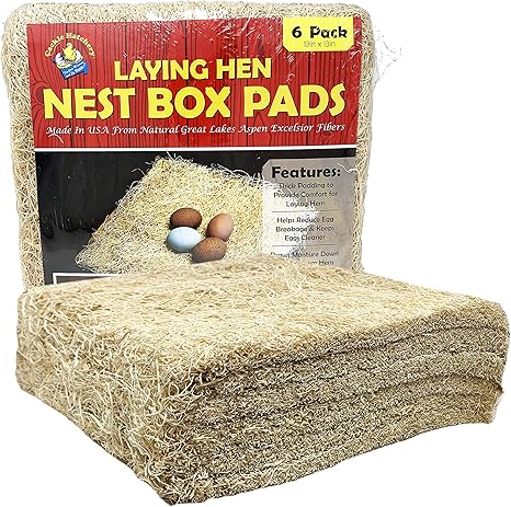 Cackle Hatchery Laying Hen Nest Box Pads - 13" x 13" (6 Pack)