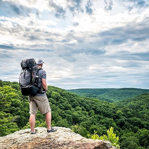 Miniatura 9 de Mochila Nomad 65 +15 – Paquete de marco interno de 80 litros con mochila desmontable – La mejor bolsa para acampar, senderismo, mochileros y viajes