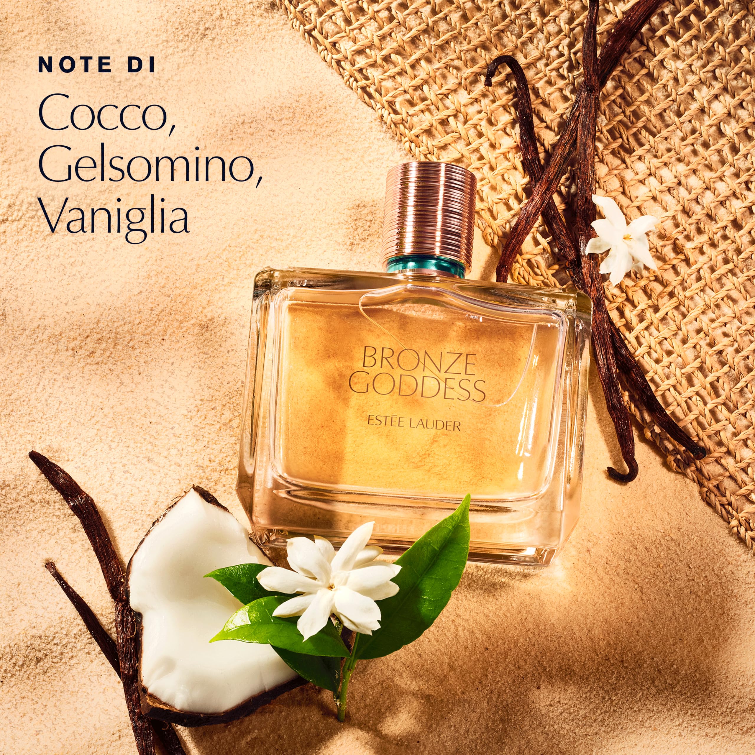 Estée Lauder Bronze Goddess Eau Fraîche Spray - Profumo donna solare floreale con note di fiore di tiaré, cocco, ambra, sandalo e vaniglia, 100ml