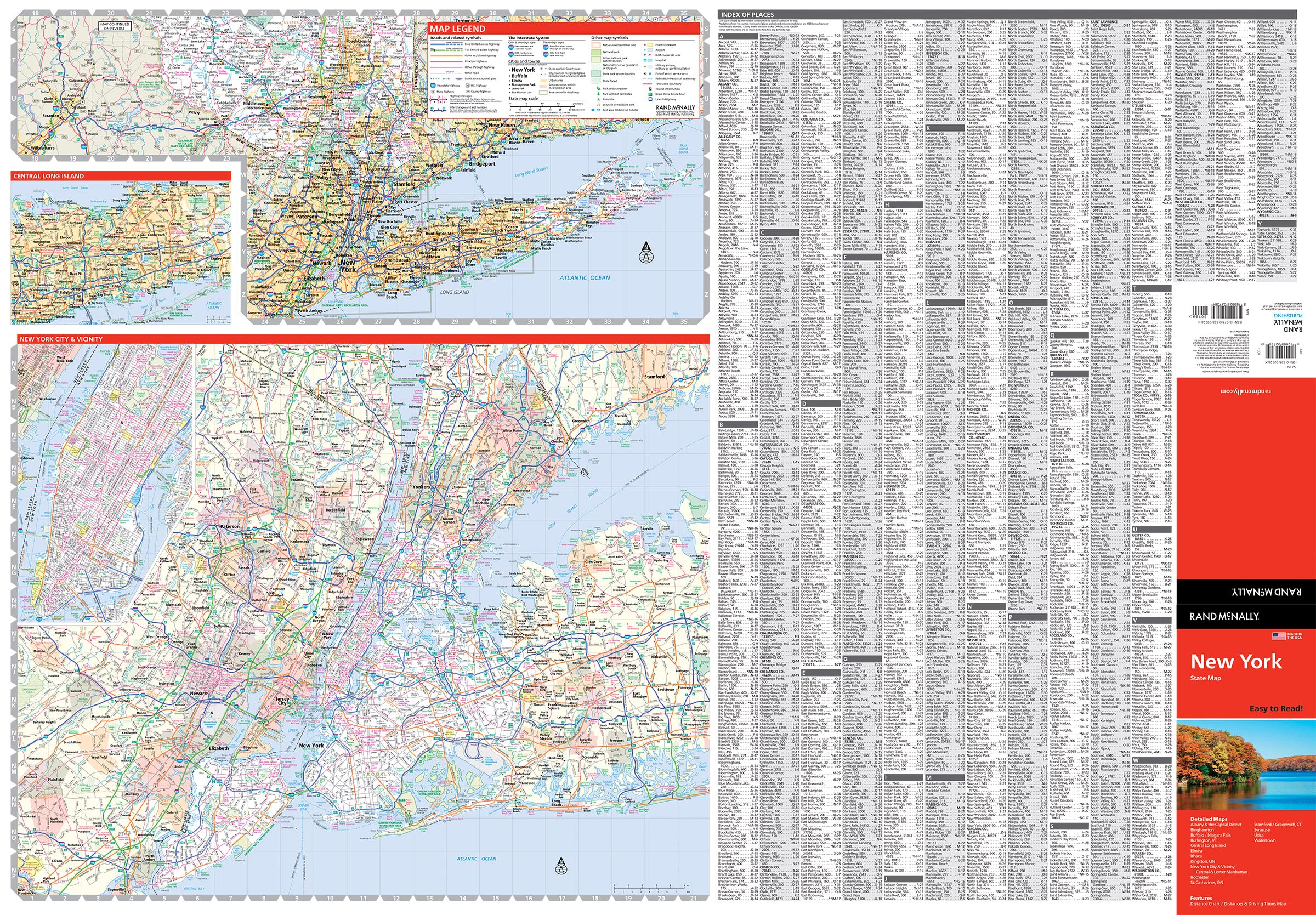 Rand McNally Easy to Read: New York State Map - Image 3